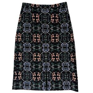 J.Crew Pencil Skirt Knee Length Women's 2Black Blue Peach Green Stretch